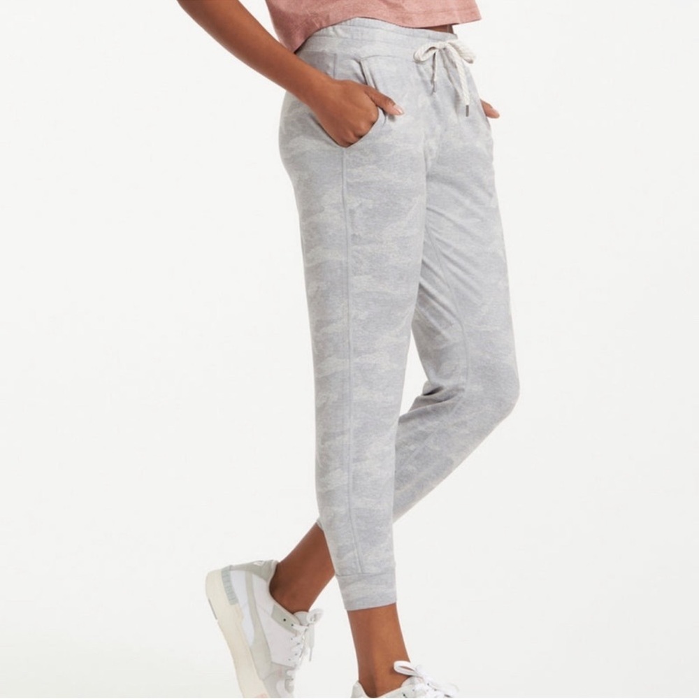 Vuori Performance Jogger Pale Heather Camo Large Grey